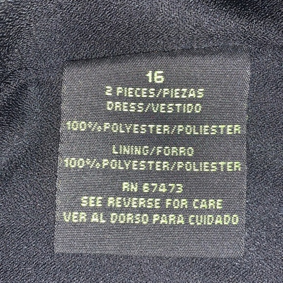 DN Design 16 black sleeveless flared bottom dress - Picture 14 of 14